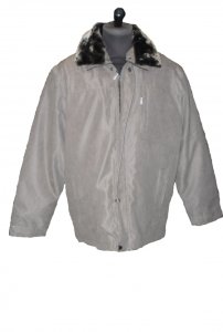 Kabát  > Téli, kivehető bélés, levehető  gallér, 100% polyészter,szürke,fekete